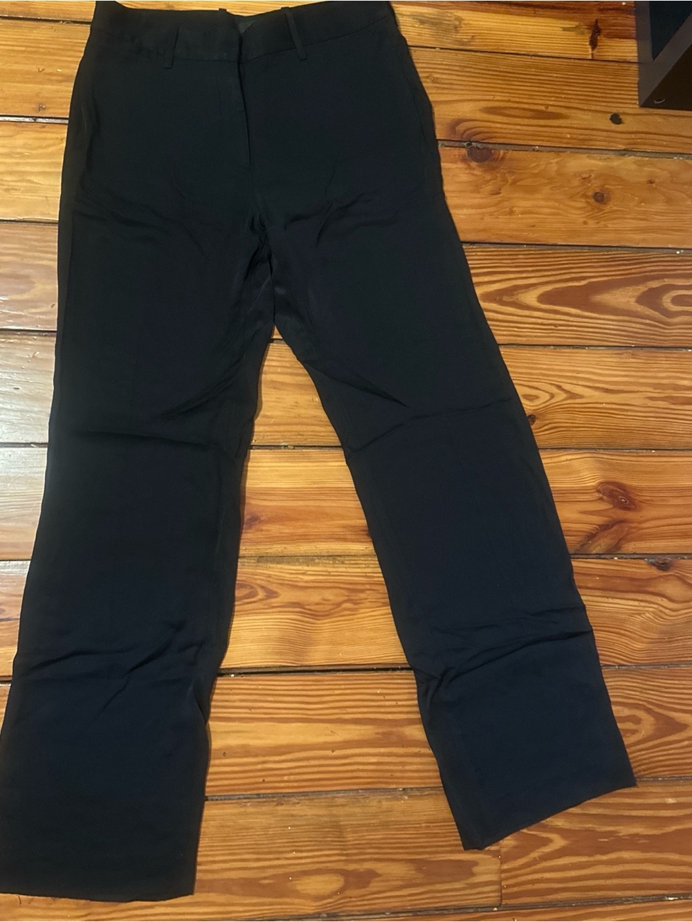 Theory Black Straight-Leg Women's Pants